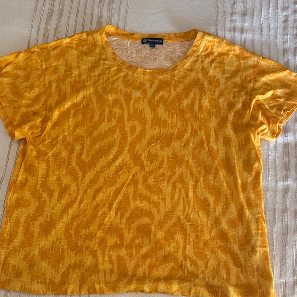 Democracy Gold Boxy Relaxed T-Shirt
